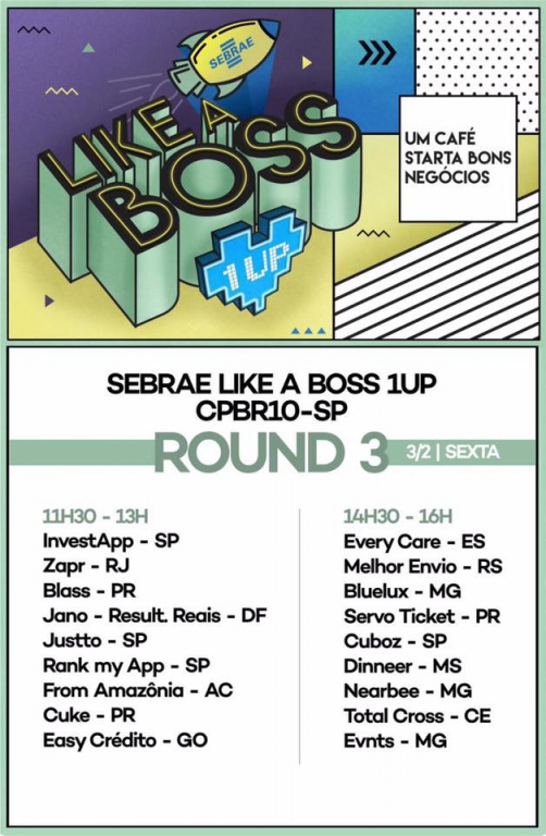 ServoFiel com seu produto ServoTicket passa para o 3 Round