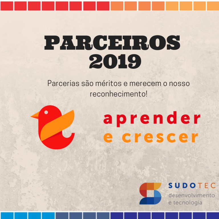 Agradecimento aos Parceiros da 15ª edição do Projeto Aprender & Crescer 2019