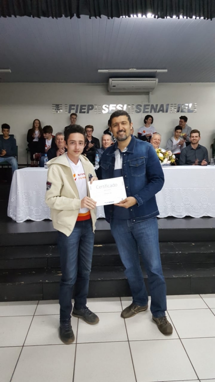 FORMANDO DA 15ª EDIÇÃO DO PROJETO APRENDER E CRESCER