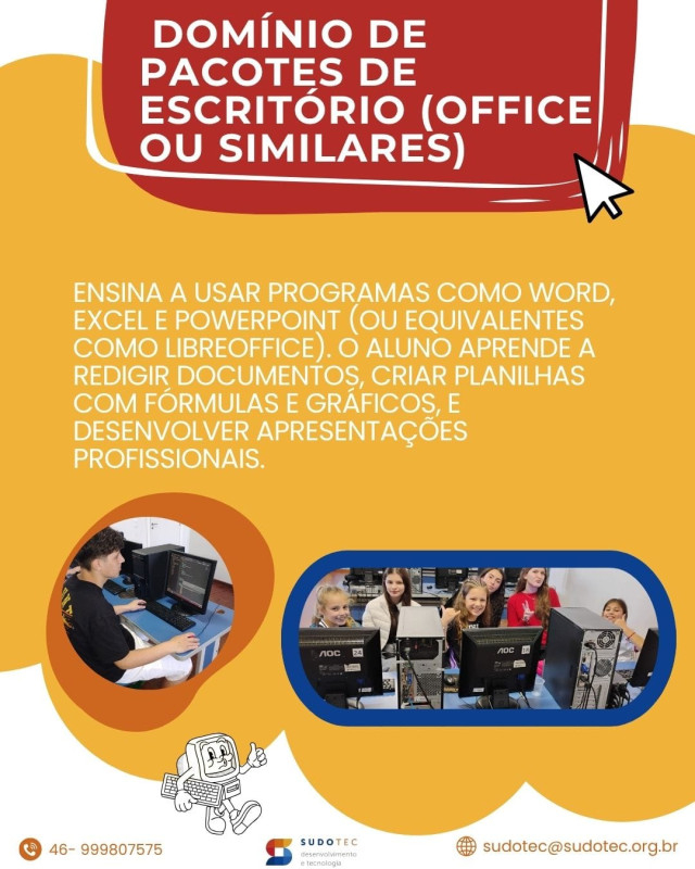 Informática é muito mais que aprender a mexer no computador!