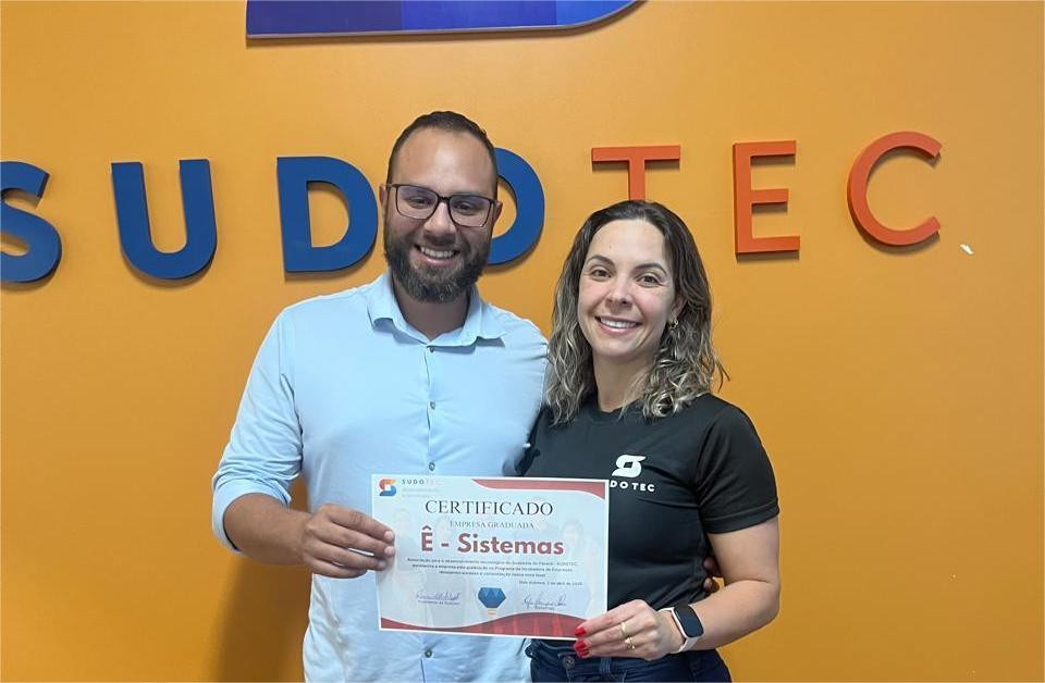 A Sudotec parabeniza Pedro Silveira e toda a equipe da Ê-Sistemas por essa importante conquista: a transição de empresa incubada para graduada!
